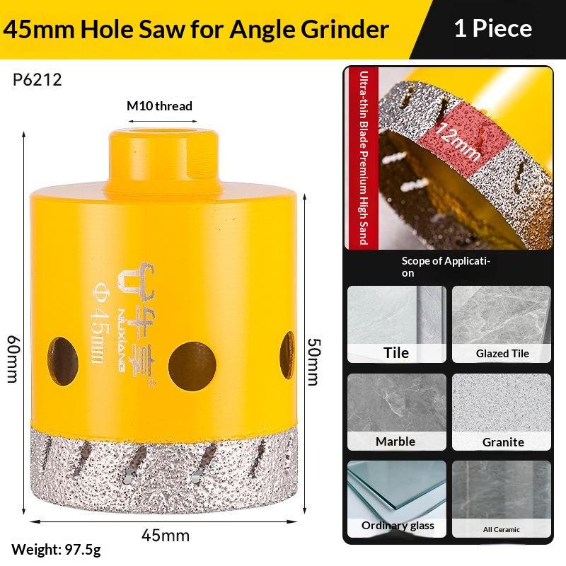 Diamond Drill Bit Angle Grinder Tile Hole Saw Dry Cutting For Porcelain Ceramic Granite Marble Glass Stone Cutter