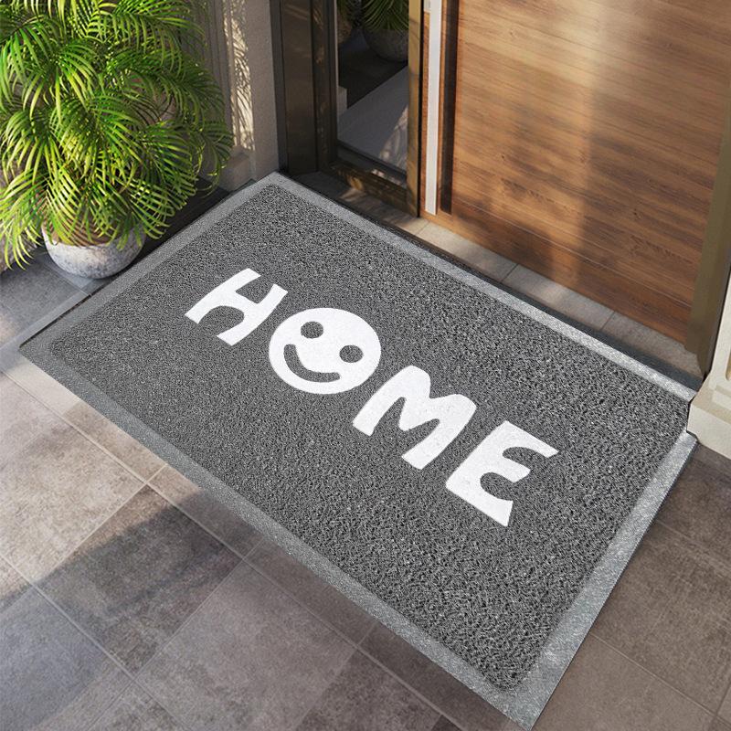 Simple Silk Circle Floor Mat Dirt-resistant Non-slip Entry Door Mat Scuff Soil Carpet