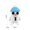 3D-gedruckte Weihnachts-Schneemann-Figur Niedlicher Miniatur-Schneemann Mikro-Landschaftsdekorationen Desktop Festlicher Schmuck Geschenk