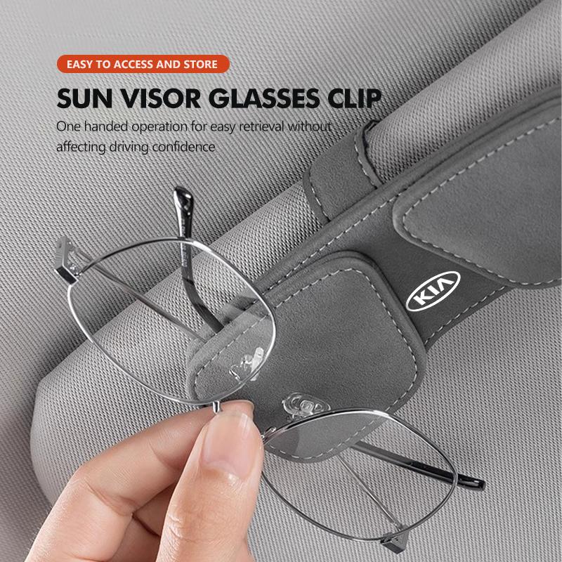 Car Magnetic Glasses Clip Sun Visor Glasses Holder Card Ticket Clip For KIA Cerato Proceed Venga Stonic Picanto Sorento Stinger yzck10