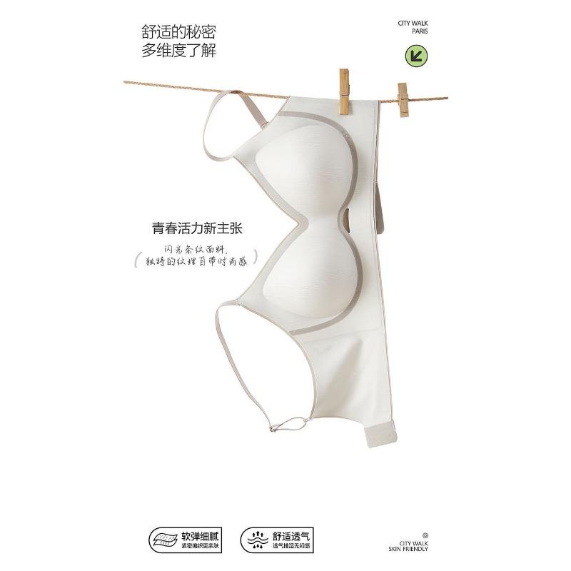 Damen Fixed Cup Nahtloser BH Push-Up Für Kleines Dekolleté