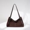Suede Matte Large Capacity Bag Women's Retro Commuter Premium Sense Light Luxury Leather Women's Shoulder Bag