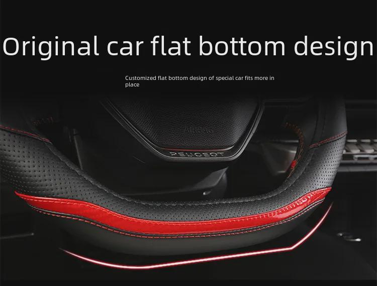 Lenkradbezug aus Mikrofaser-Leder für Peugeot 307, 308, 301, 408 – alle Jahreszeiten