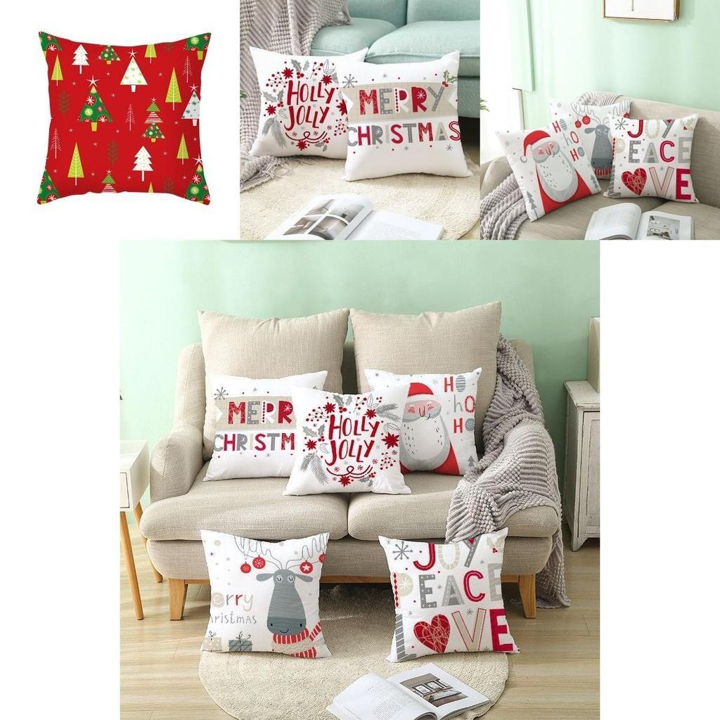 Festlicher Weihnachtsmann Weihnachts-Kissenbezug aus superweichem Pfirsichhaut-Samt für Heimdekoration