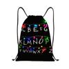 2026 Drawstring Fitness Bag Hunter Witch Team Sports Backpack Kpop Cartoon Storage Outdoor Daypack
