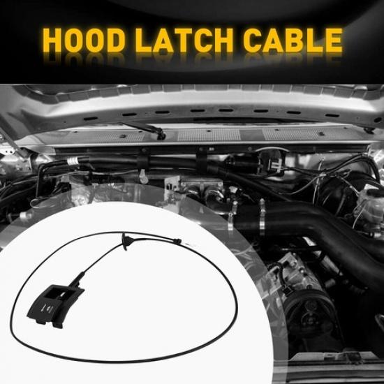 Hood Release Cable & Pull Handle For 92-96 Ford F-150 F-250 F-350 F53 F59 Bronco