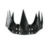 Leather Crown Mask  Fetish Head Black Cosplay Adult Halloween Masquerade Women's Costumes