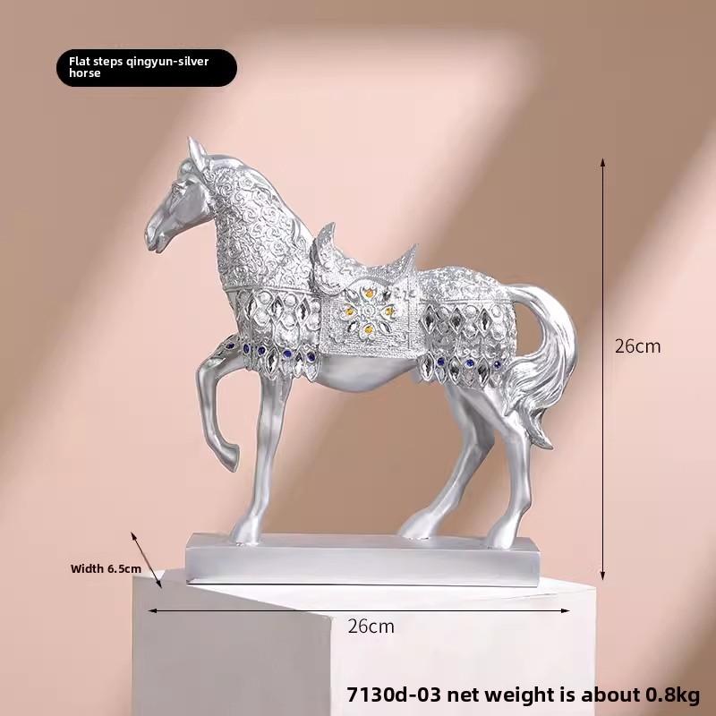 Elegant Horse Resin Figurine For Modern Home Decor And Office Decoration Display