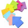 Cross-Border Love Heart & Star Shaped Colored Sticky Notes - Reusable Fluorescent Message Stickers