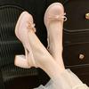 Small Floral Sweet Style Lolita Shoes Women's Summer Outer Wear Sandals Bow Dress Thick Heeled Sandals Women Mary Jane Shoes