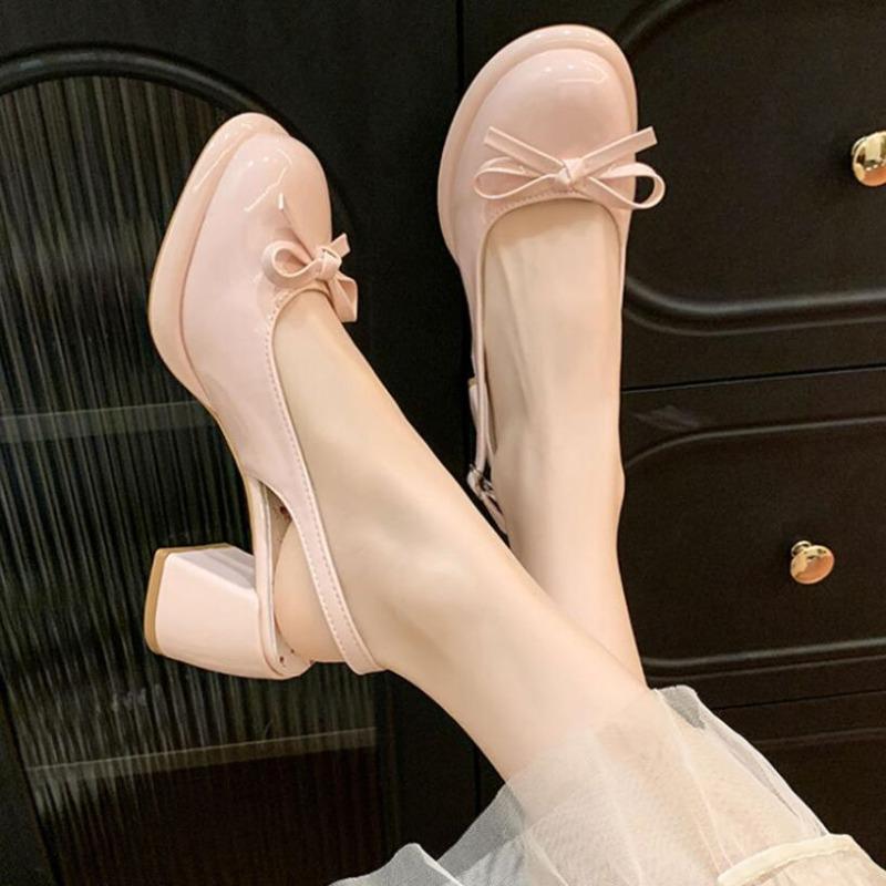 Small Floral Sweet Style Lolita Shoes Women's Summer Outer Wear Sandals Bow Dress Thick Heeled Sandals Women Mary Jane Shoes