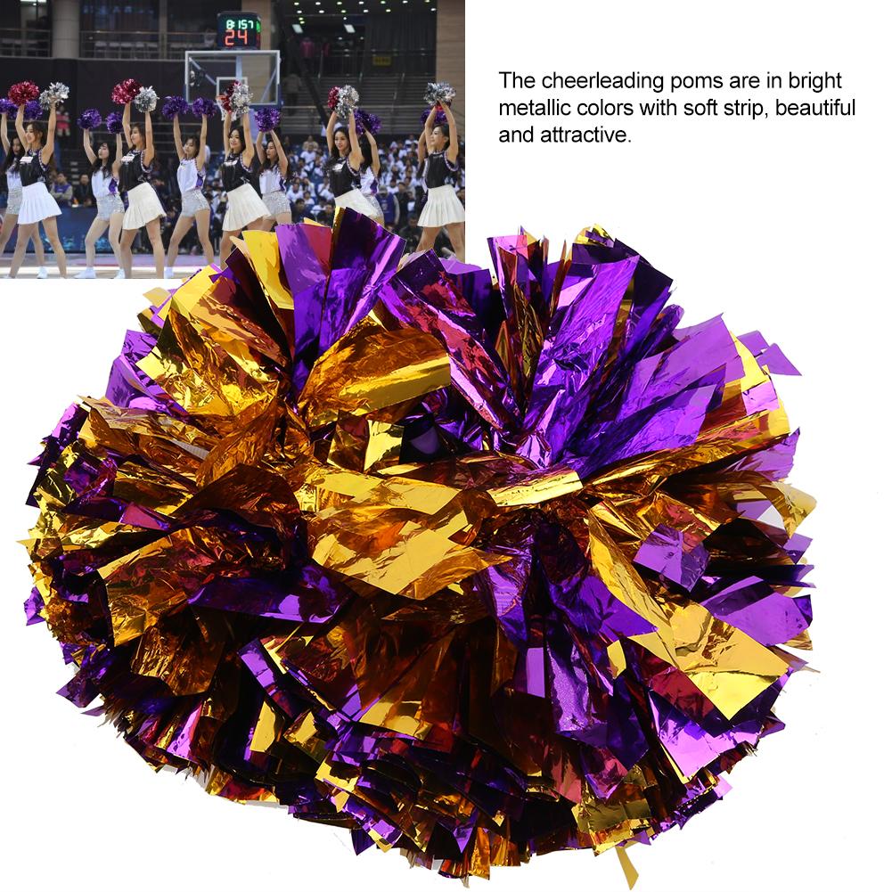 2KS Dvouhlavé roztleskávací taneční pompony Květinová koule pro sportovní zápasové doplňky