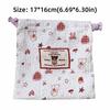 Cute Portable Storage Bag Mini Multi-purpose Drawstring Coin Purse Dustproof Cartoon Makeup Lipstick Pouch