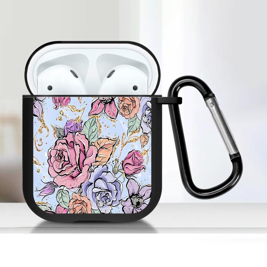 Earphone Cases Cover Case For Airpods 2 3 Pro3 4 Pro 1 Pro2 Beautiful Roses And Cat