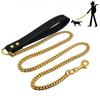 Golden Dog Leash Stainless Steel Pet Chain Strong Metal Dog Lead Chain For Small Medium Large Dog Labrador Retriever Dobermann 1