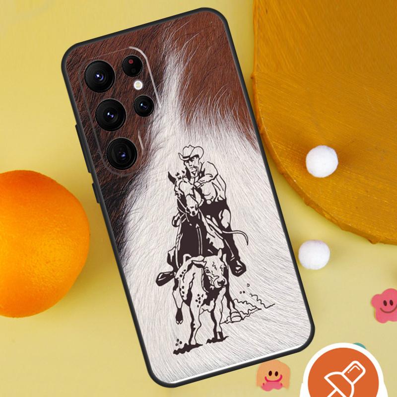 Western Cowgirl Cowboy Phone Case For Samsung Galaxy S25 Ultra S23 S22 S21 Ultra S9 S10 S20 Plus S24 FE Funda Cover