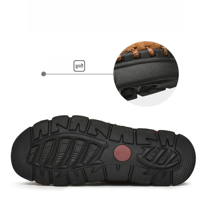 Men's Handmade Casual Leather Shoes Outdoor Low-top Sneakers