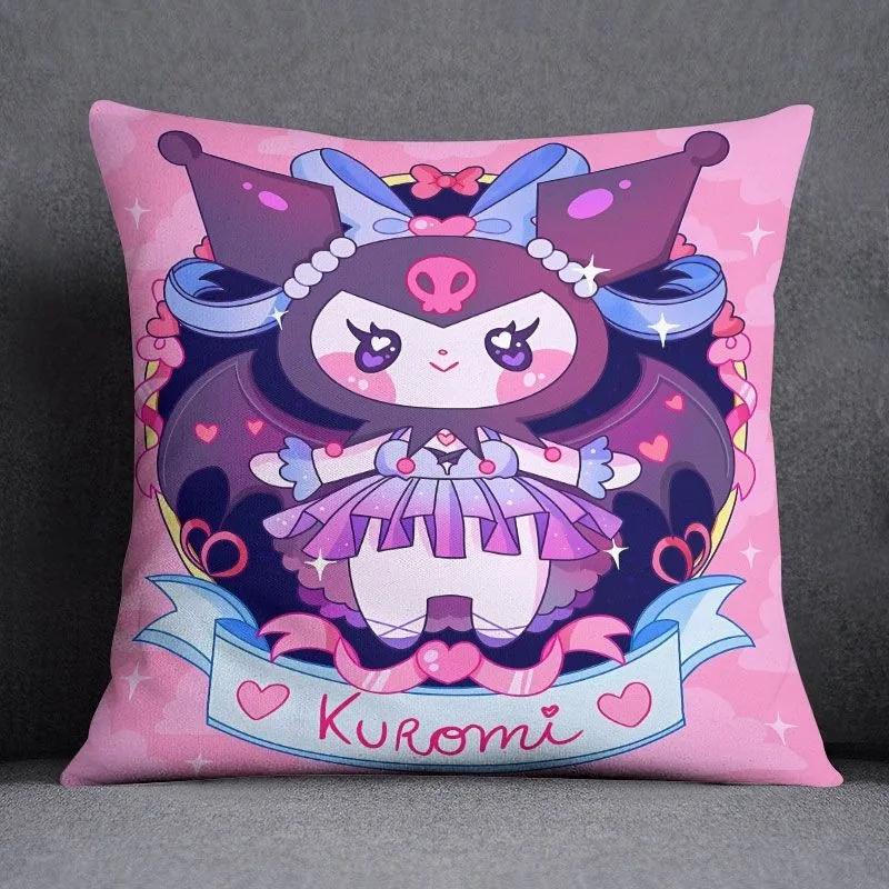 Мультяшная наволочка Sanrio Хелло Китти Куроми для диванной подушки в гостиной, декорация для спальни, детской комнаты 40cmx40cm