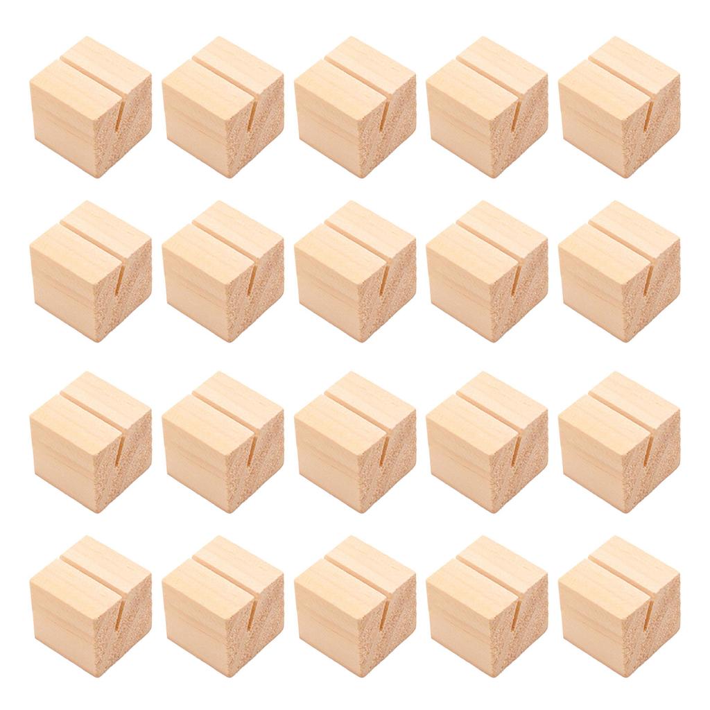 20 ks Dřevěné Stojánky na Čísla Stolů Dřevěné Držáky na Jmenovky Dřevěné Jmenovky Jmenovky na Jídlo Držáky na Vzkazy Fotografie na Svatbu