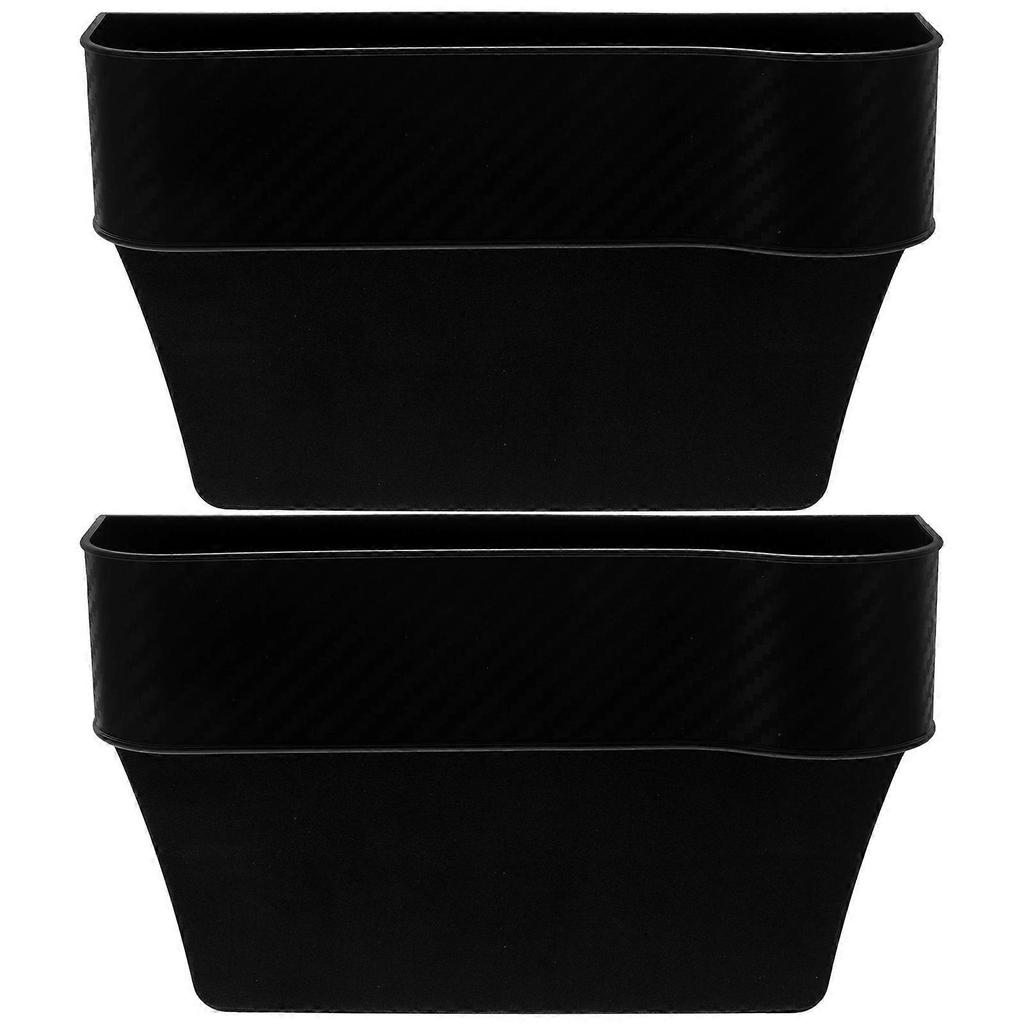 Car Seat Gap Organizer Storage Box Black 25.80X16.40X7.50CM Multifunctional Console Side 2Pcs