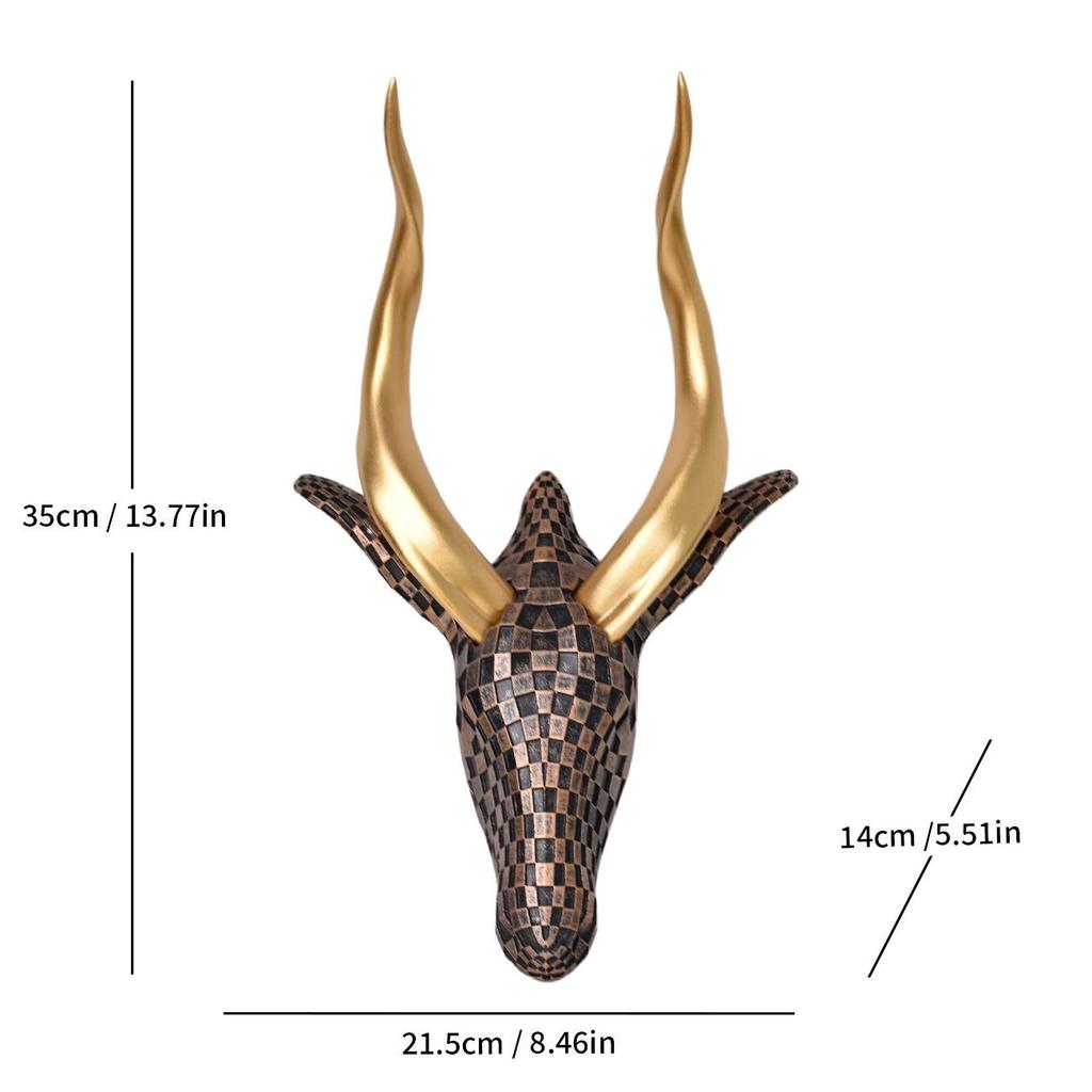 Modern Minimalist Antelope Mosaic Wall Hanging