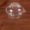 100Pcs Cupcake Box Plastic Clear Cupcake Container with Secure Flip-Top Seal Easy Open Close Stackable Dessert Holder