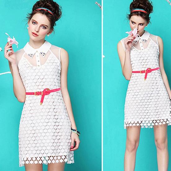 Women All Match Fashion Skinny Waist Belt Faux Leather Buckle Narrow Waistband