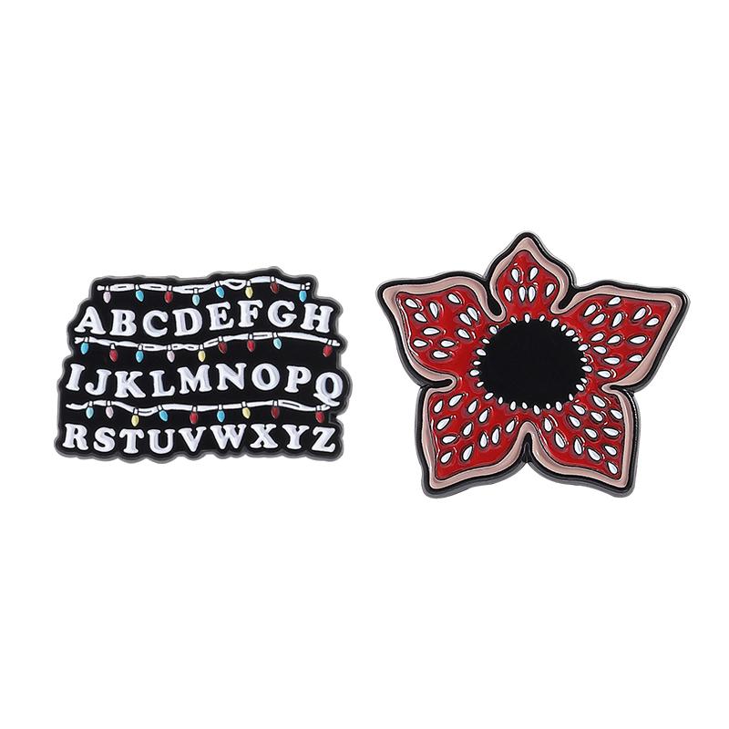 

In stockSci-fi Horror American Serie Enamel Pin Red Cannibal Flowers Christmas Lights Mug Brooches Lapel Badge Jewelry Gifts TV Kid Friendly