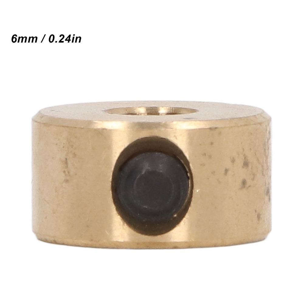 Yellow Drill Stop Collar Shaft Positioner Depth Stop Collar Precision Brass Drill Bit Woodworking