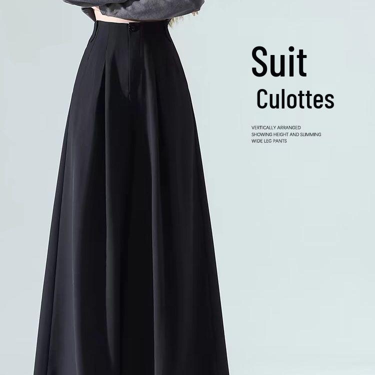 Women's High-Waisted A-Line Wide-Leg Culottes - Spring/Autumn 2025 Collection