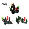 Artistic Fish Tank Decor Aquarium Spinning Waterwheel Ornament Mini Rockery Mountain Waterwheel