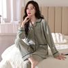 Pajamas Women'S Autumn And Winter Coral Fleece Thickened Fleece Winter Thin Fleece Flannel Winter Loungewear