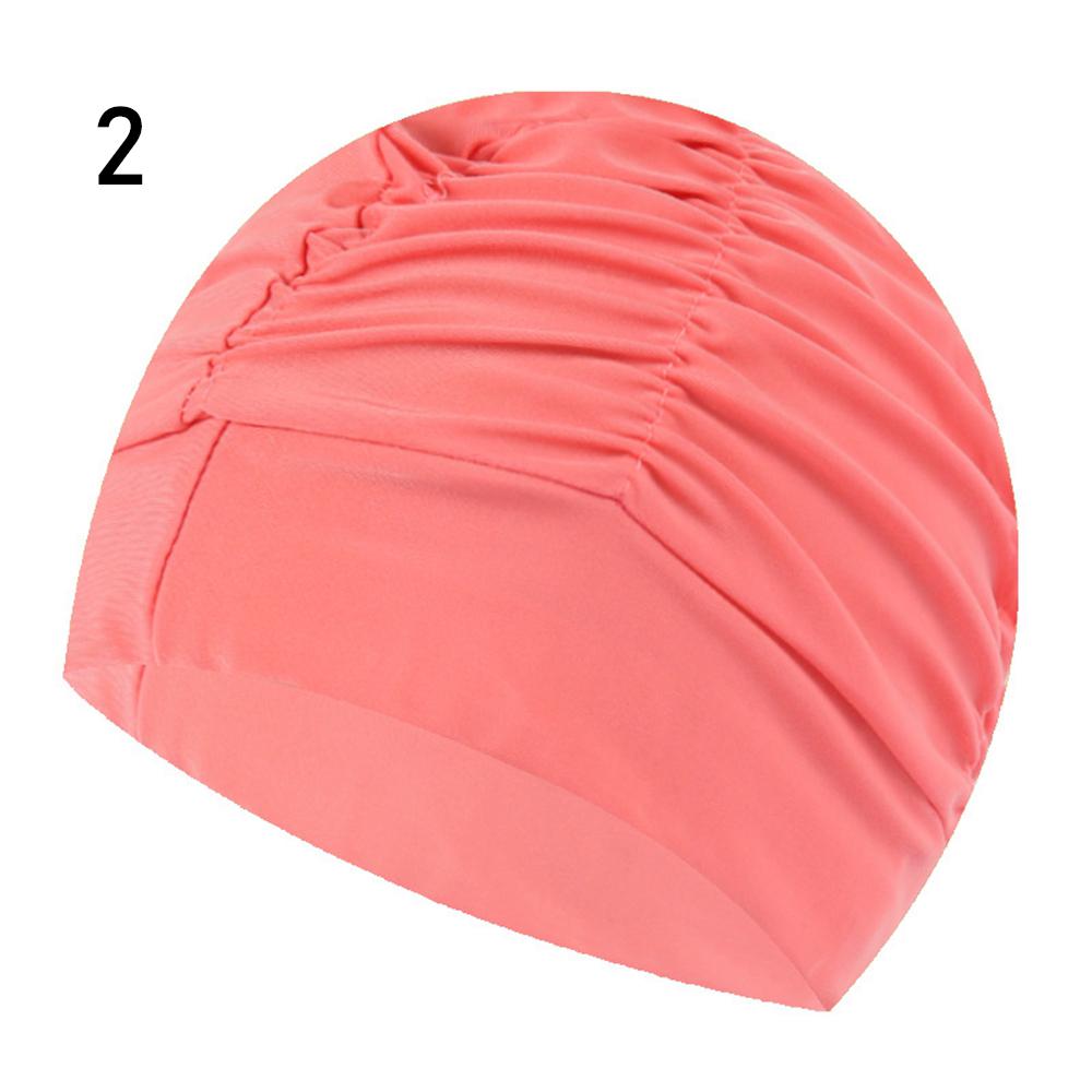 Shower Cap Elastic Nylon Turban Flowers Printed Swimming Cap Pool Bathing Hat Long Hair Protect Waterproof Hats for Men Women
