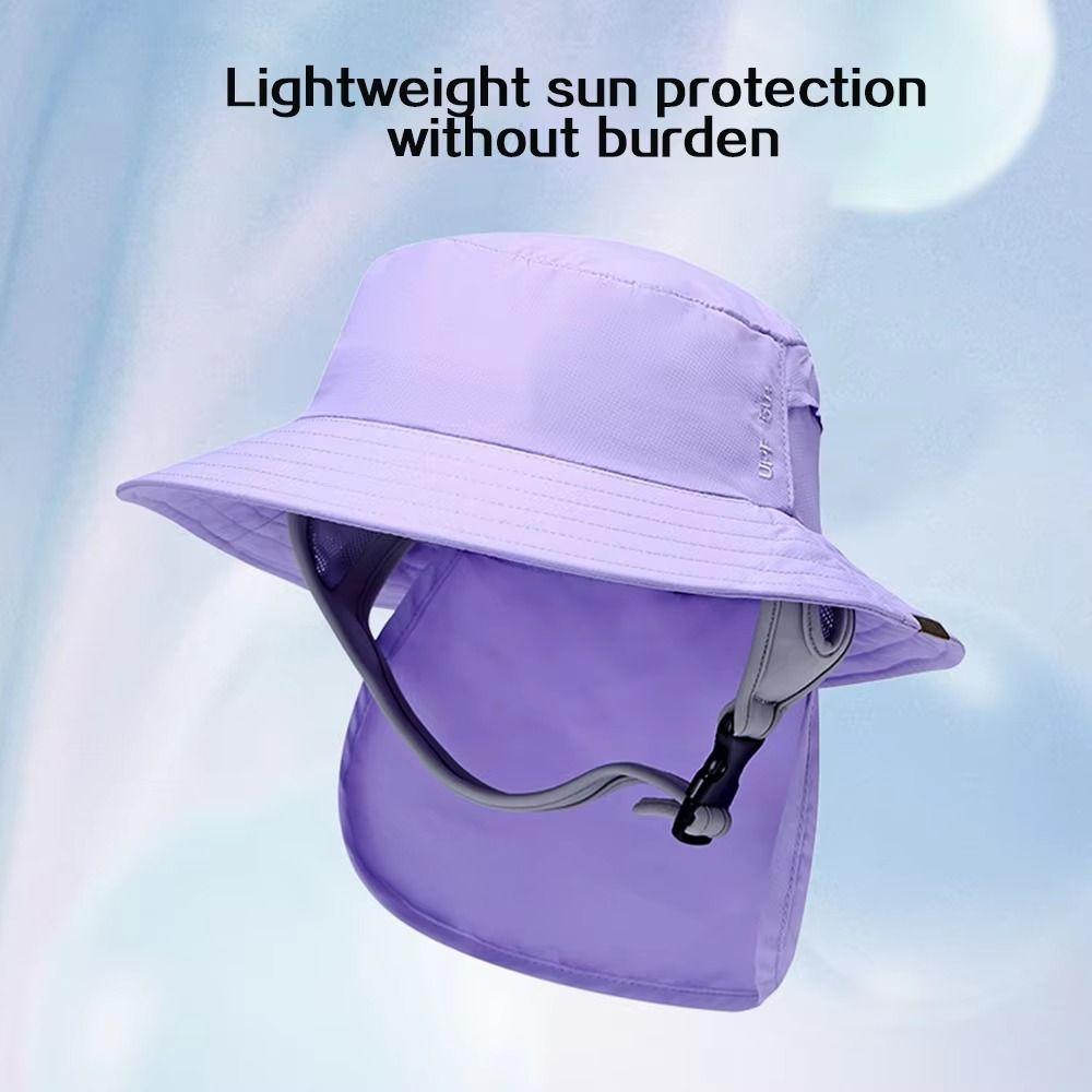 Breathable Surfing Backet Hat Wide-brimmed Fisherman Cap Summer Beach Ladies Sun Hat  Water Sport