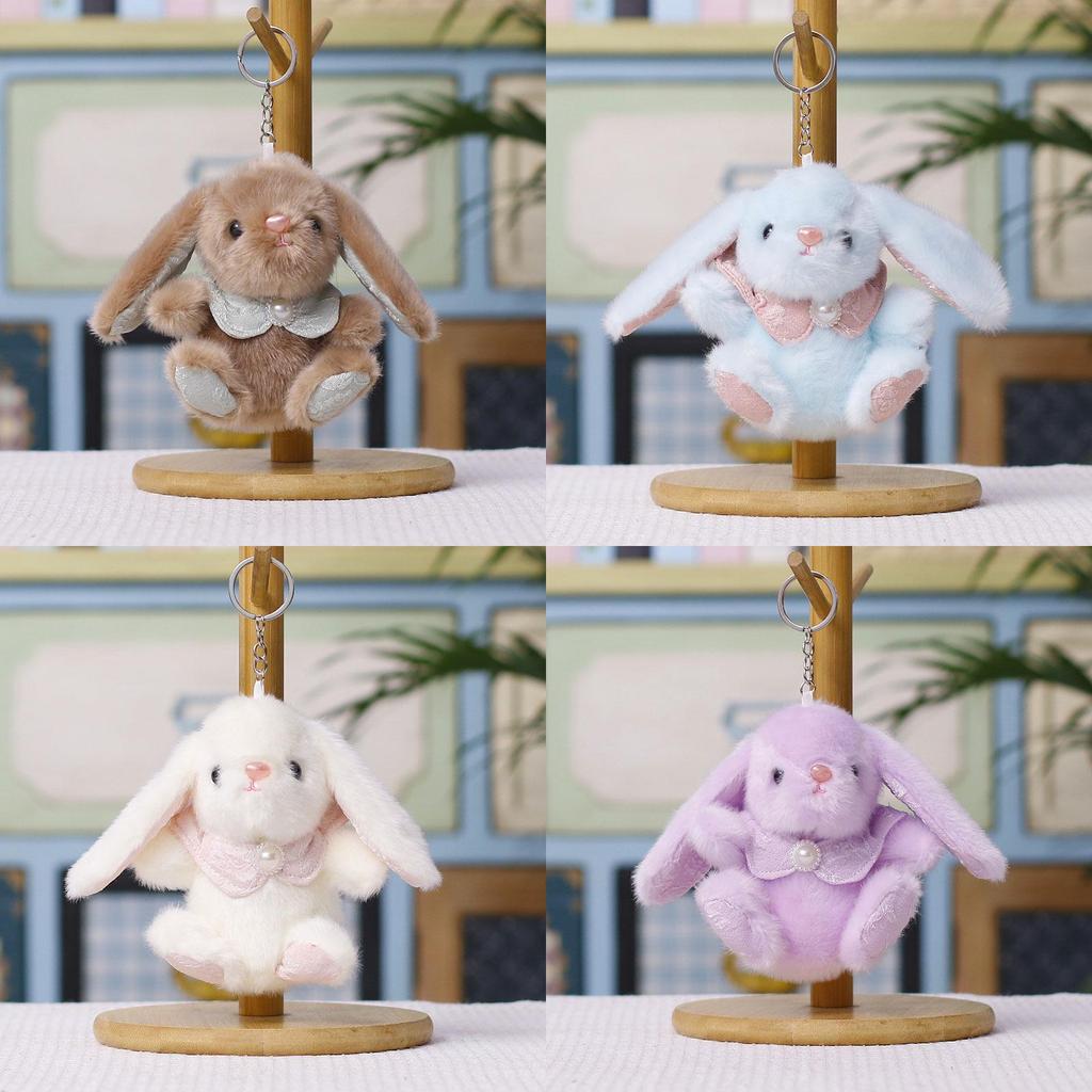 Creative Mini Bunny Plush Toy With Hanging Decor For Kids And Collectors