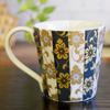 Mug Stylish Tableware Kutani Ware Blue Grain White Grain Tetsusen Pattern Pottery Luxury Brand Made In Japan