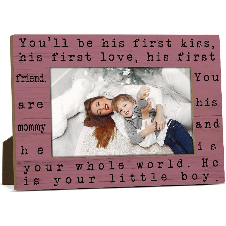 Mommy And Me Mom Picture Frame Wooden Photo Frames 4x6 for Mothers Day Picture Frame Desk Pictures Frames for Mother's Day Decorations for Mothers