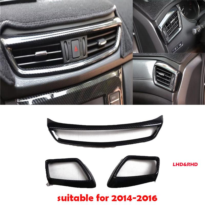 LHD RHD interior Accessories For Nissan X Trail T32 X-trail 2014- door armrest window button switch gear shift panle cover