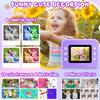 Kids Camera Instant Print, Christmas Birthday Gifts for Girls and Boys, 1080P HD Video Digital Kids Camera with 32G Card, Toddler Camera for 3-12