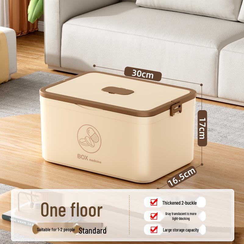 Large Multi-Layer Medicine Storage Box - Portable Family First Aid Kit