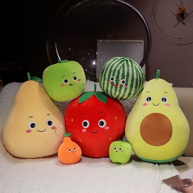 Süßes Avocado-Stofftierkissen mit PP-Baumwollfüllung, weiches Kuscheltier für Heimdekoration und Geschenk