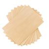 10Pcs 15x10cm Basswood Boards - 2mm Thin Unfinished Wooden Sheets for Craft & Model Making