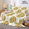 Vintage Lemon Slice Flannel Blanket Warm Soft Halloween Christmas Decorative Couch Warm Cozy All-Season Gift