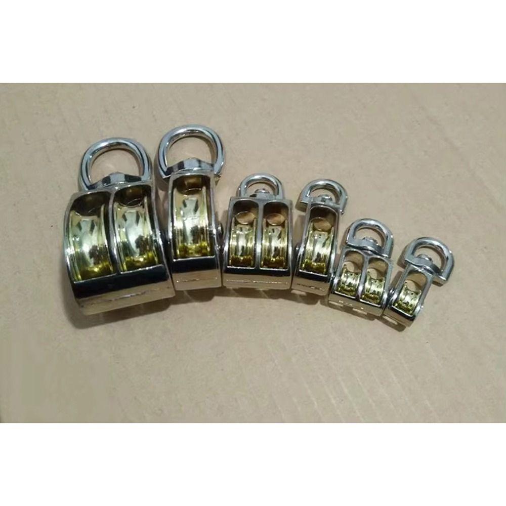 1Pcs 43/58/86mm Messenger Pulley Mini Metal Sheave Durable Moving Pulley  Tackle Lifting