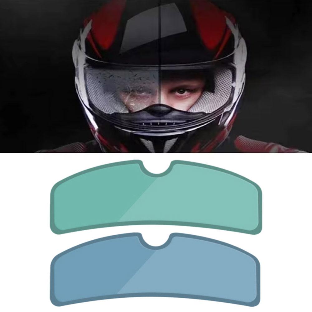 Universal Motorcycle Helmet Clear Patch Film Anti-fog Film Motocross Film Sticker And 1PC Coating Nano Helmet Rain W8U0