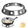 2Pcs Gas Cooker Support Round Stainless Steel Wok Ring Stove Rack Pan Stand Pots Holder