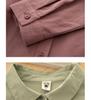 Korean Style Autumn Casual Doll Collar Long Sleeve Shirt