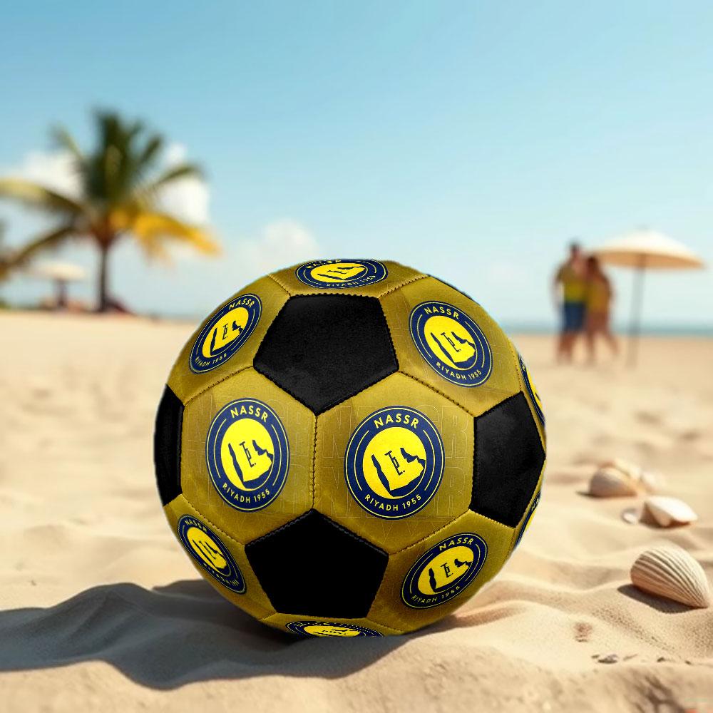 1pc Al-Nassr FC Soccer Ball Size 5 Indoor Soccer Ball Fashion Colorful Backyard Game - Great For Sports Fans Gift HE16
