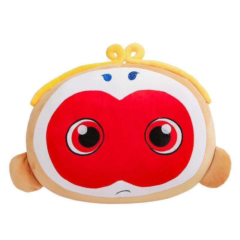 Cartoon Sun Wukong Monkey King Plush Toy with Golden Cudgel – Children's Cushion Doll