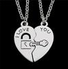 Geometric Alloy Heart Pendant Necklace For Couples And Unisex Summer Fashion